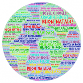 Chiusura natalizia tradotta in 4 lingue Chiusura natalizia tradotta in 4 lingue